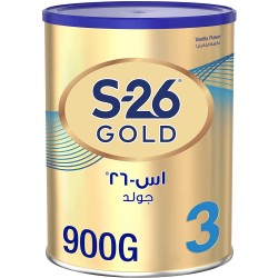 S26 GOLD 3 Stage 3, 1-3 Years Milk Powder for Toddlers Tin 900g