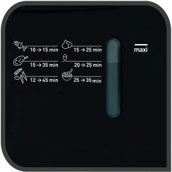 TEFAL Convenient 6 Litre Steam Cooker with timer, 900 Watts, Black, Plastic, VC140165
